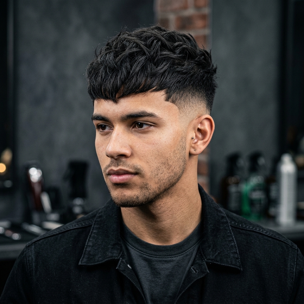 Mid skin fade crop haircut showcase